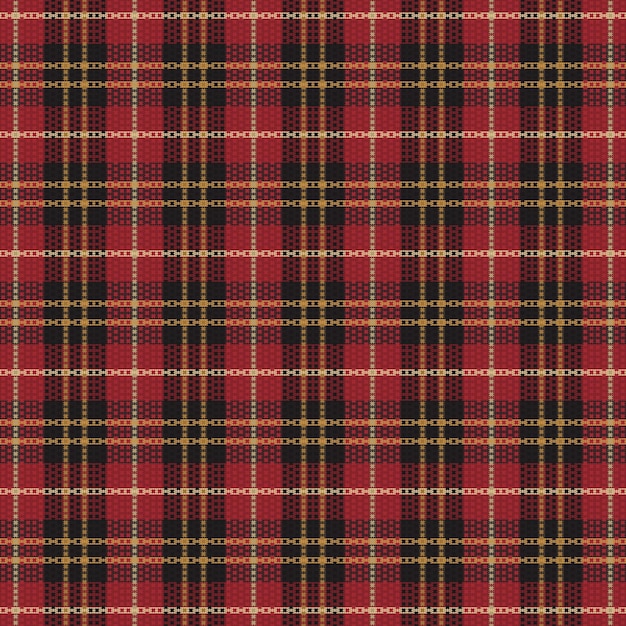 Vector tartan plaid pattern with texture