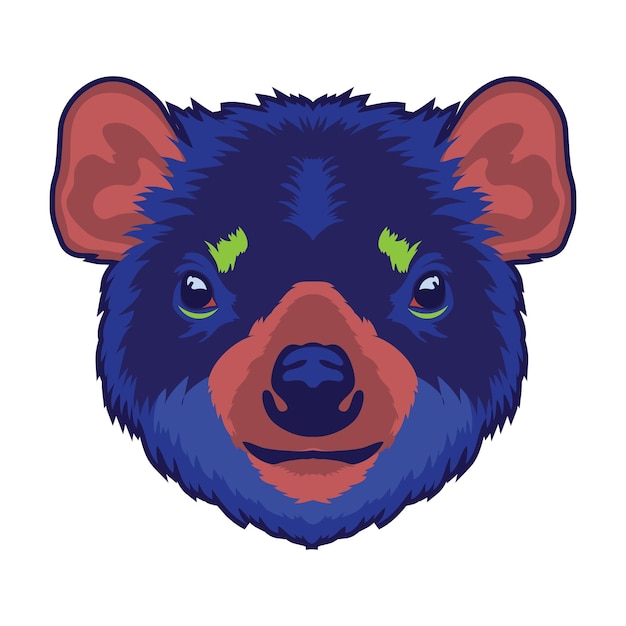 Tasmanian Devil vector illustration in cartoon style perfect for kids and adult t shirt design