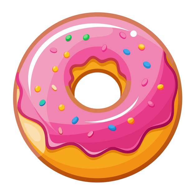 tasty donut clipart vector art and illustration