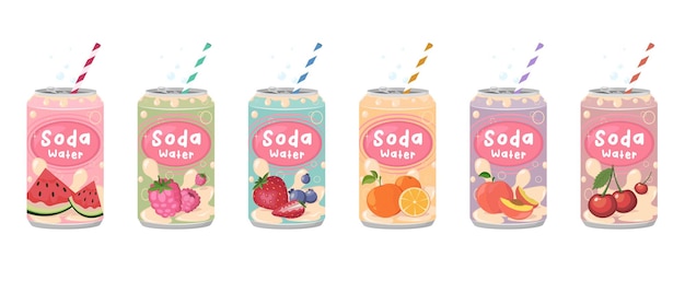 Tasty sodas drinks