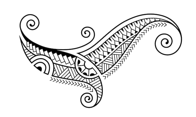 Tattoo maori design art tribal tattoo vector sketch of a tattoo maori