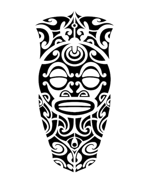 Tattoo sketch maori style for leg or shoulder