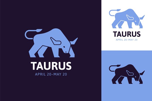 Vector taurus logo template