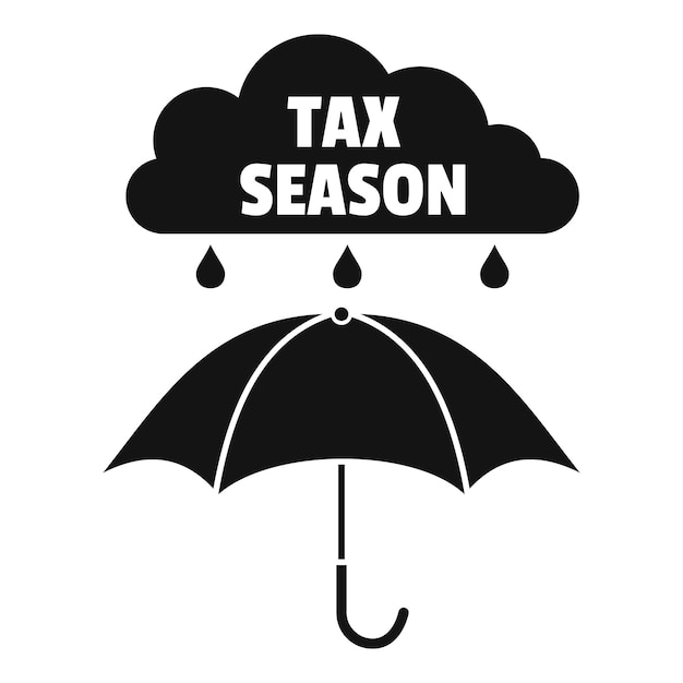 Tax season icon Simple illustration of tax season vector icon for web