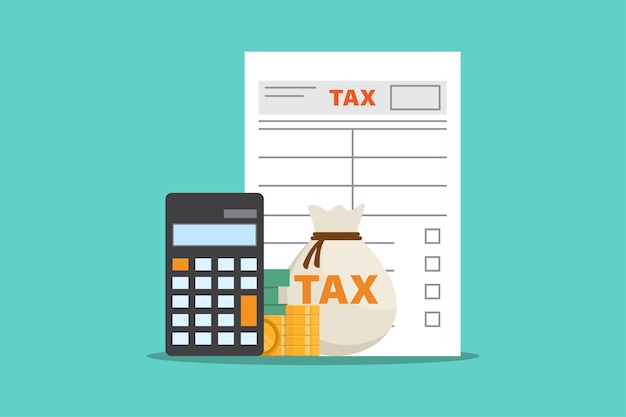 Tax vector design illustration