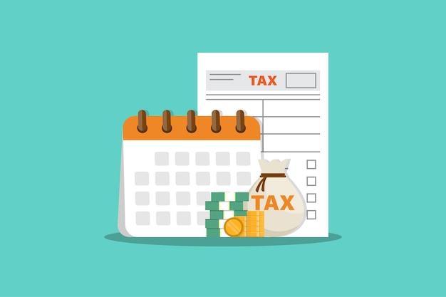 Tax vector design illustration