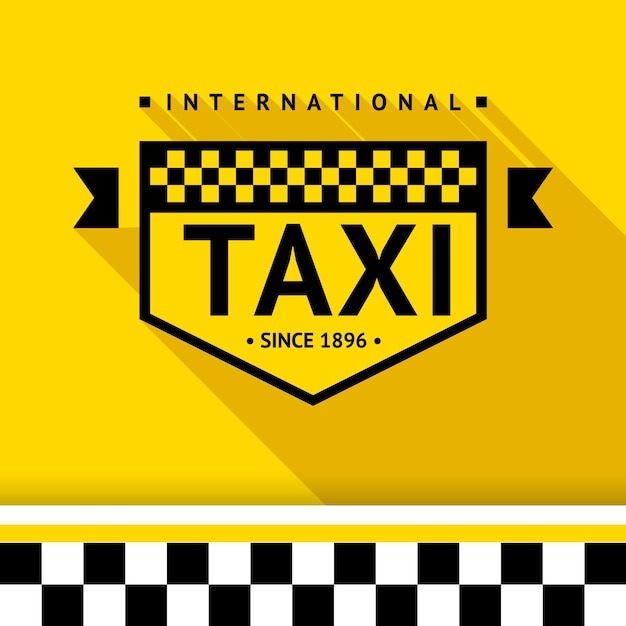 Taxi badge with shadow - 17, vector illustration 10eps