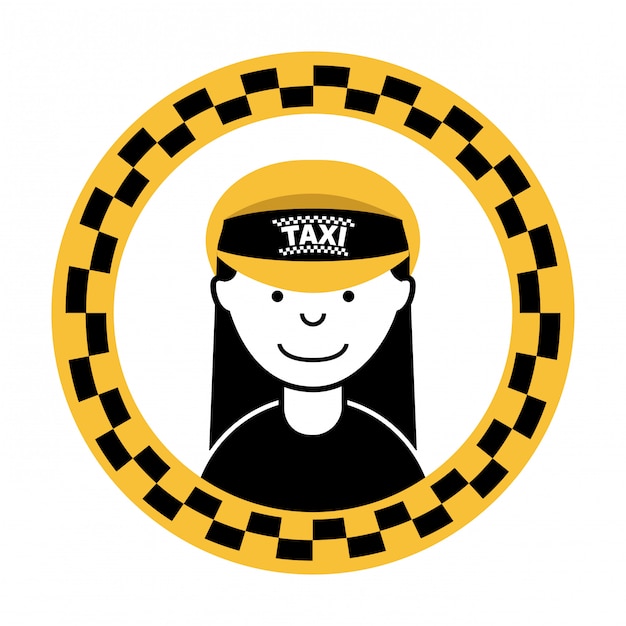 taxi design over white backgroundvector illustration