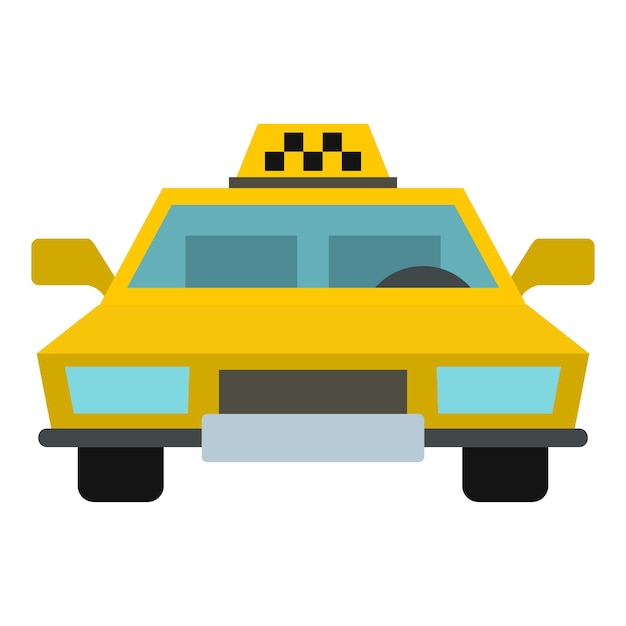 Taxi icon Flat illustration of taxi vector icon for web design