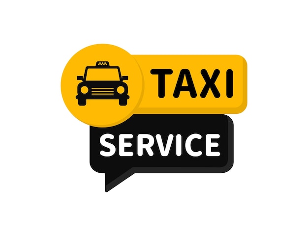 Taxi service icon Public transport design Stylish logo