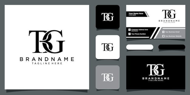 TBG Letter Initial Logo Design Vector Template Premium Vector