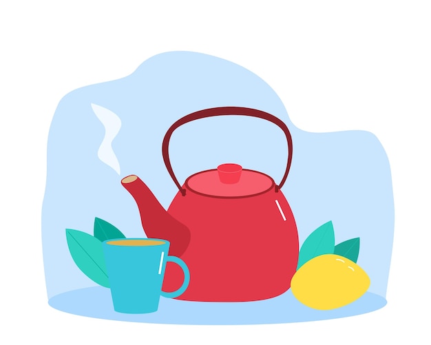 Tea drink concept Vector illustration