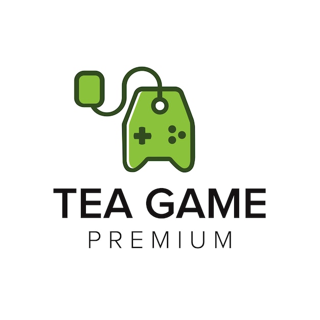 Tea game logo icon vector template