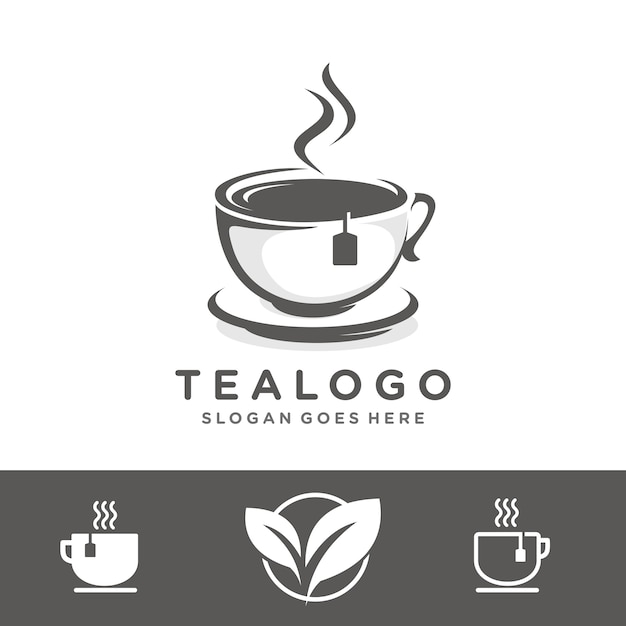 Tea logo template