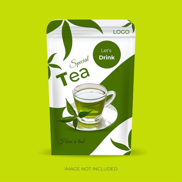 Vector tea package design template