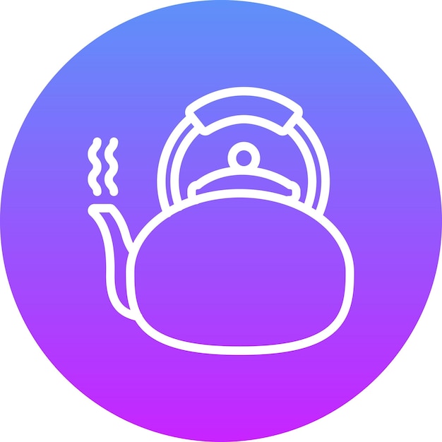 Tea Pot vector icon illustration of Morning and Breakfast iconset