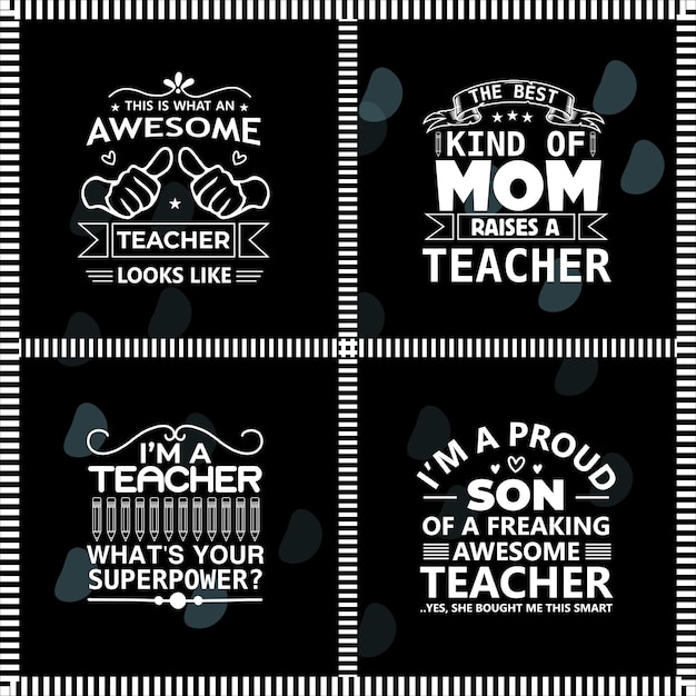 Teacher Bundle T shirt Design