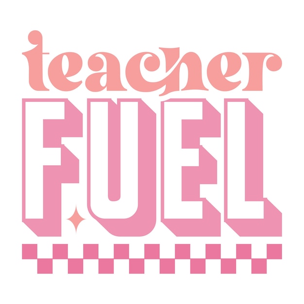 teacher retro svg design and digital download