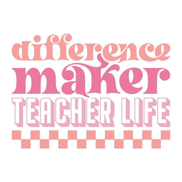 teacher retro svg design and digital download