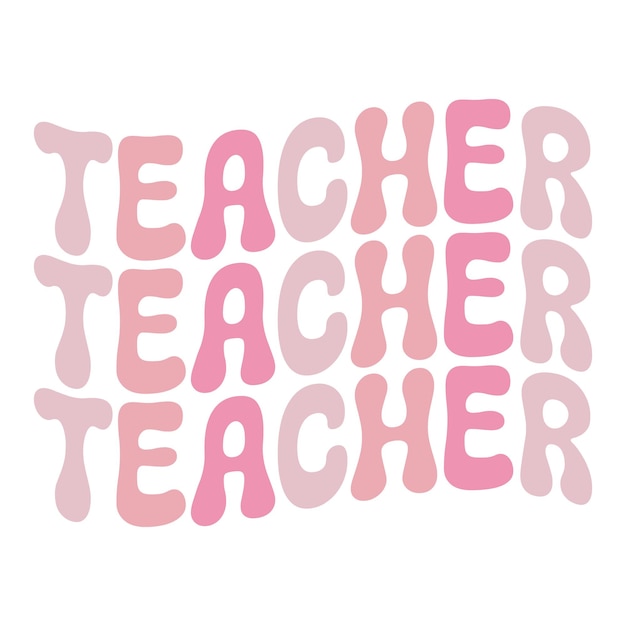 Vector teacher retro svg design file