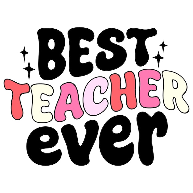 Teacher Retro T Shirt Design Template