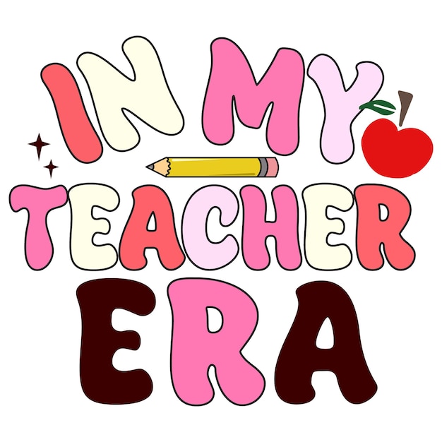 Teacher Retro T Shirt Design Template