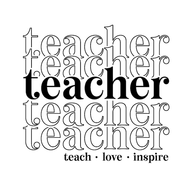 Teacher svg Teacher svg file Teacher svg cricut Teacher t shirt Teacher typography vector design