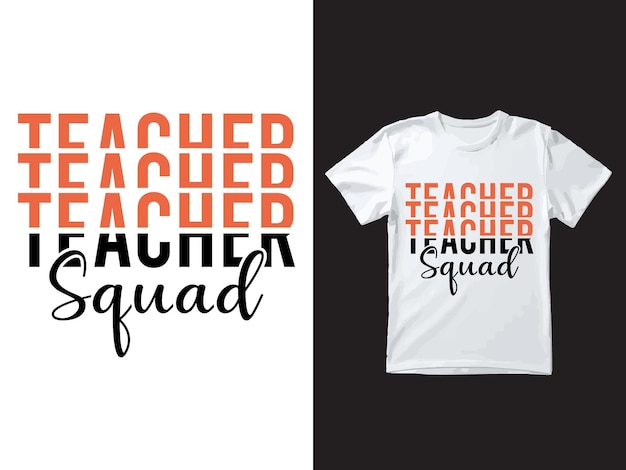 Vector teacher t shirt design teachers tshirt design