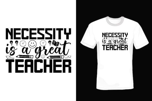 Teacher T shirt design typography vintage