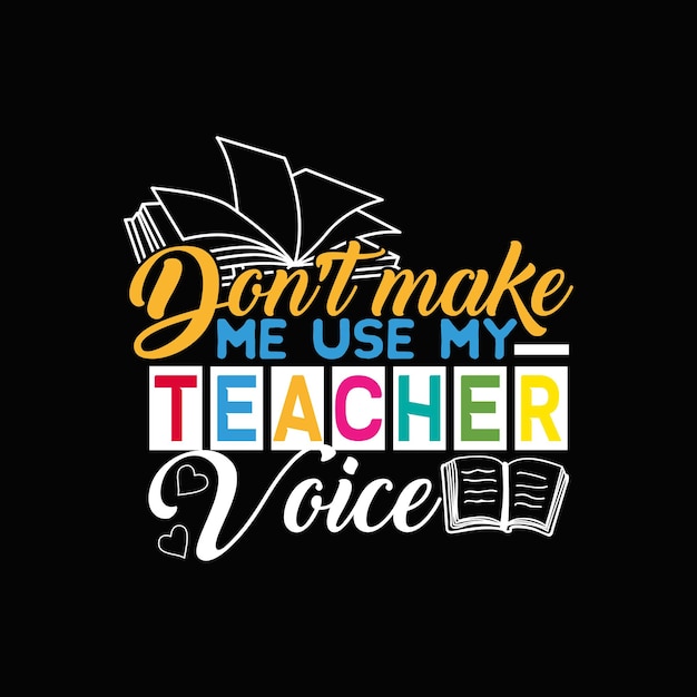 teacher t-shirt print, vector art, and education items