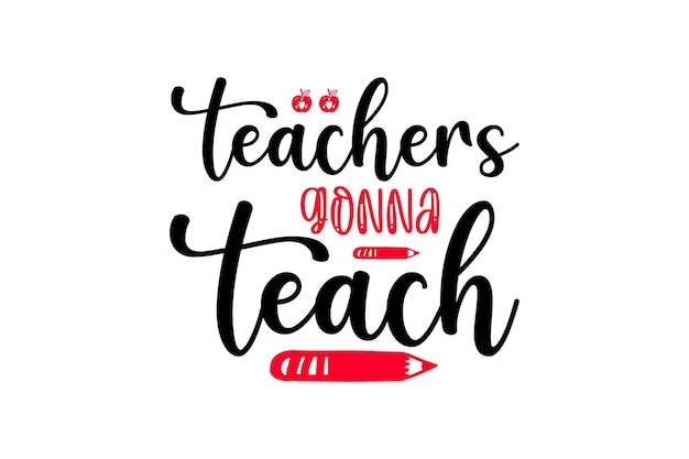 Teachers go teaching lettering with a pencil.