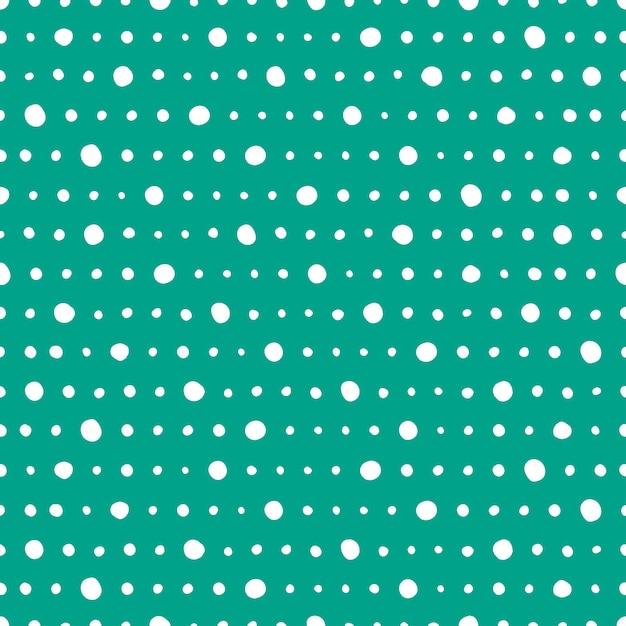 Teal seamless pattern with white dots