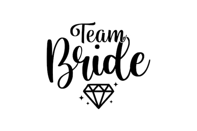 Vector team bride