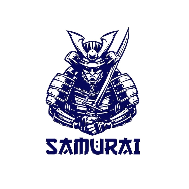 Team Esport template samurai mascot logo