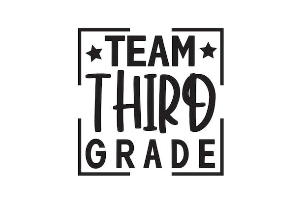 Team Third Grade Vector File