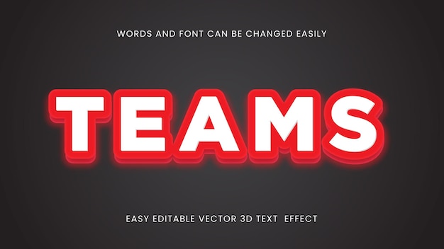 Teams editable text style