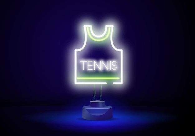 Teams tshirt exchange neon light sign vector