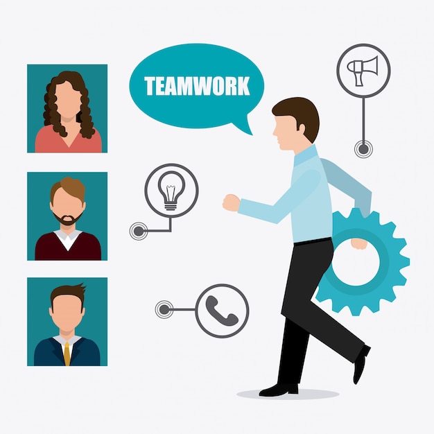 Teamwork design.