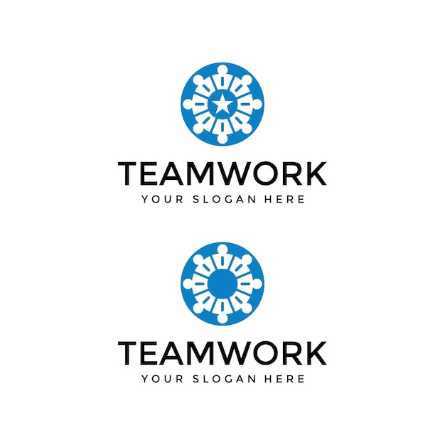 Teamwork Logo Design Template Download