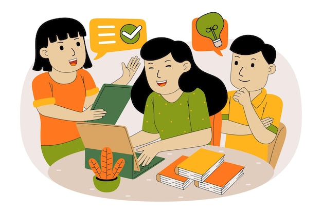 teamwork vector illustration