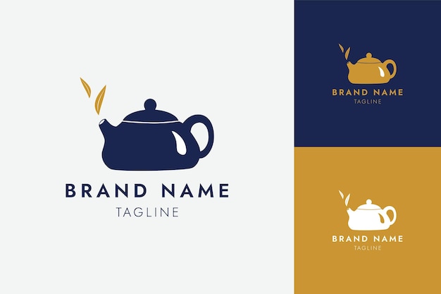 Teapot Logo Design Template Vector Graphic Branding Element