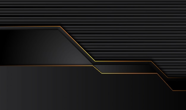 Tech black background with contrast   yellow stripes.