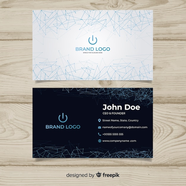 Tech business card