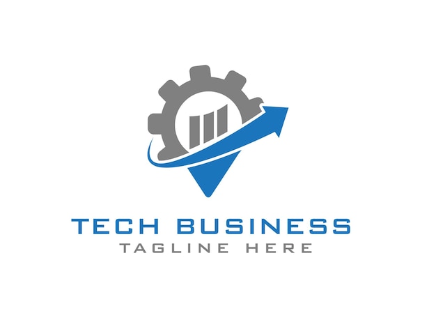 Tech business logo vector