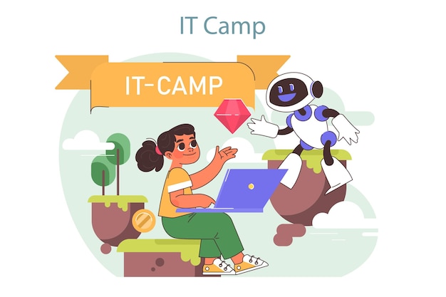 Tech camp for children Computer science AI VR technologies