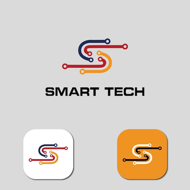 tech deal logo design template element