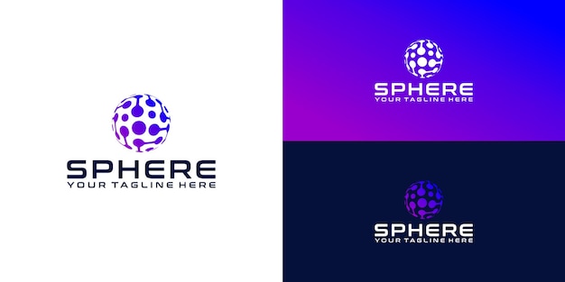 tech globe logo design inspiration