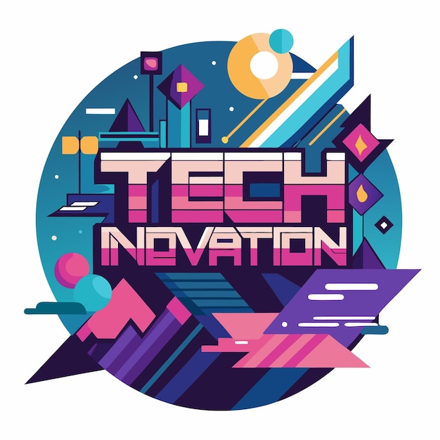 Tech Innovation Abstract Geometric Background