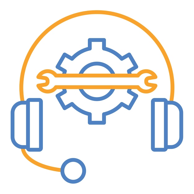 Vector tech support icon