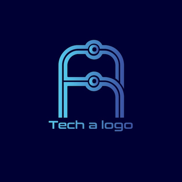 Tech A vector logo design